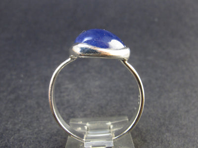 Gem Terminated Blue Tanzanite Silver Ring from Tanzania - 4.40 Grams - Size 9.75