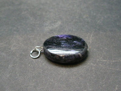 Rare High-Quality Charoite Pendant In SS From Russia - 1.3" - 6.0 Grams