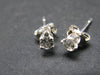 Cute Tiny Gem Round Faceted 2mm White Topaz Studs Stud Earrings In Sterling Silver from Brazil