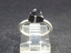 Natural Crystal Black Tourmaline Schorl 925 Silver Ring From Namibia - 1.6 Grams - Size 4