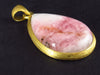 Rare Pink Tugtupite Sterling Silver Pendant From Greenland - 1.5"
