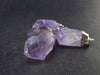 Lot of 3 Natural Raw Amethyst Pendants from Brazil