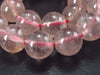 Strawberry Quartz Bracelet With 8mm Round Beads - 7''