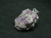 World famous Jeffrey Mine!! Large Sparkling Vesuvianite Idocrase Crystal Silver Pendant From Canada - 1.1" - 7.3 Grams