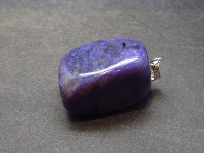 Rare High-Quality Charoite Pendant In SS From Russia - 1.3"