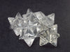 Lot of 5 Clear Quartz Crystal Merkabas from Brazil