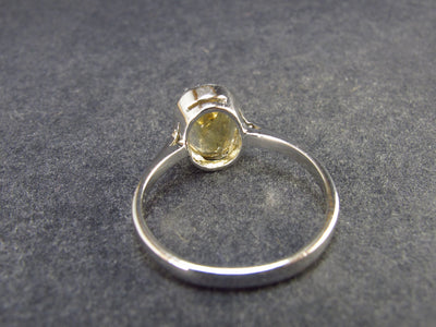 Stone of Success!! Natural Golden Yellow Citrine Sterling Silver Ring - Size 7.25 - 2.11 Grams