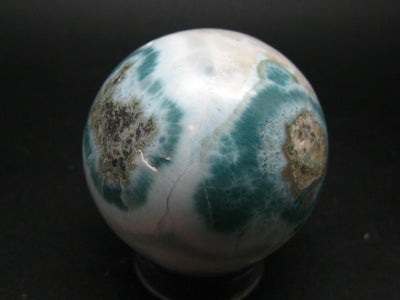 Larimar Sphere From Dominican Republic - 2.0"