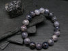 Iolite Cordierite Genuine Bracelet ~ 7 Inches ~ 10mm Round Beads