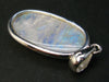 Natural Glow From Inside Moonstone 925 Silver Pendant - 2.0''