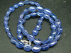 Gem Tanzanite Zoisite Necklace Beads From Tanzania - 17.5" - 124 Carats