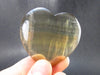 Large Tumbled Natural Fluorite Heart from China - 2.0" - 43.9 Grams