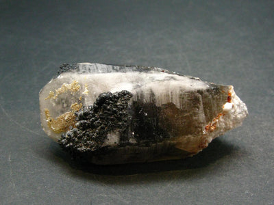 Spessartine Spessartite Garnet On Smoky Quartz Crystal From China - 2.4"