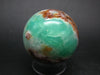 Natural Apple Green Chrysoprase Sphere Ball From Kazakhstan - 108 Grams - 1.9"