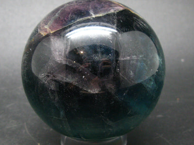 Gem Purple + Green Fluorite Sphere from China - 2.5"