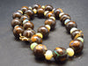 Rare Boulder Opal & Precious Opal Beads Necklace From Australia - 18"