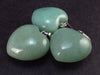 Lot of 3 Natural Green Aventurine Puffed Heart Pendant From India