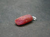 Rare Ruby Crystal Silver Pendant from India - 1.1" - 4.4 Grams
