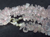 Symbol of Love and Beauty!! Lot of Three Natural Rose Quartz Crystal Free Form Bead Necklace from Brazil - 18" Each