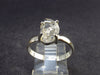 Fine Clear Natural Herkimer Diamond Silver Ring From New York - Size 8 - 2.42 Grams