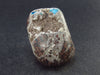 Cavansite on Stilbite Tumbled Stone From India - 1.4" - 29.1 Grams
