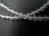 Lightweight Gem Sparkly Faceted Quartz Crystal Tiny 2mm Round Beads Necklace from Madagascar - 16"