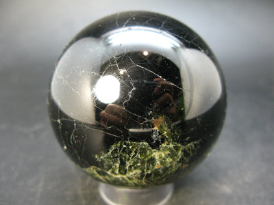 Genuine Black Spinel Sphere Ball From Russia - 2.5" - 525 Grams