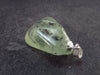 Very Nice Tumbled Prehnite Sterling Silver Pendant from Mali - 1.3" - 7.7 Grams