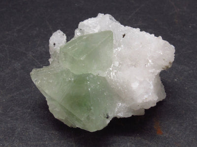 Gem Green Herderite Crystal With Albite From Pakistan - 0.9" - 7.90 Grams