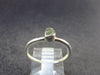 Cute Gem Faceted Moldavite Sterling Silver Ring From Czech Republic - Size 7.5 - 1.69 Grams