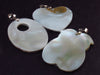 Lot of 3 Three Abalone Shell Paua Shell Mother of Pearl Mosaic Pendants from Bali