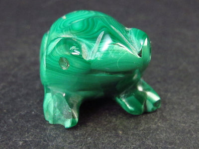 Rich Vivid Vibrant Green Malachite Frog Carving From Congo - 1.3" - 29.0 Grams