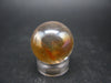 Beautiful Gold Aura Quartz Crystal Sphere Ball From Brazil - 0.8"
