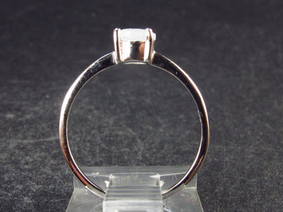 Faceted Natural Glow From Inside Moonstone 925 Silver Ring - 0.92 Grams - Size 5.5