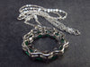 Genuine Emerald Silver Pendant in 925 Sterling Silver With Chain - 2.18 Carats - 1.1"