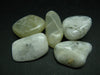 Lot of 5 Large tumbled natural Moonstone (Orthoclase Feldspar) crystals from India