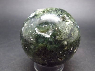 Unusual Green Prehnite Prenite Sphere from Australia - 2.2"