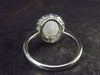 Natural Oval Shaped Glow From Inside Moonstone 925 Silver Ring - Size 4.75 - 2.27 Grams