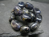 Iolite Cordierite Genuine Bracelet ~ 7 Inches ~ 14mm Tumbled Beads