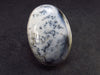 Merlinite Moss Agate Cabochon Silver Ring From Brazil - 9.25 Grams - Size 6