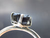 Natural Crystal Black Tourmaline Schorl 925 Silver Ring From Namibia - 1.9 Grams - Size 8