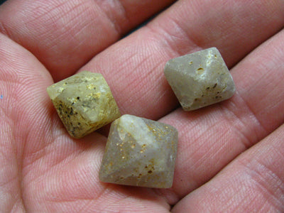Lot of 3 Beta Quartz Crystals From Indonesia - 10 Grams
