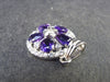 Genuine Rich Purple Faceted Amethyst Sterling Silver Pendant From Brazil - 1.1" - 4.14 Grams