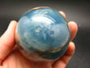 Stunning Lemurian Aquatine Blue Calcite Ball Sphere From Argentina - 2.4" - 328.3 Grams