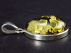 Hand Carved Baltic Amber 925 Silver Cameo Woman Lady Flower Pendant - 1.4"