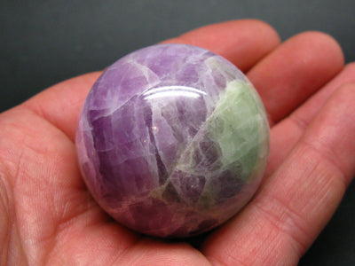 Natural Multicolored Spodumene Kunzite Hiddenite Sphere Ball From Madagascar - 1.7"