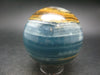 Stunning Lemurian Aquatine Blue Calcite Ball Sphere From Argentina - 2.7" - 476.9 Grams