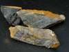 Lot of 3 Large Natural Raw Bluish-Gray Hawk's Eye Stone from Africa