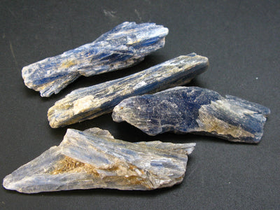 Lot of Four Blue Kyanite Crystal From Brazil