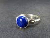 Lapis Lazuli Silver Ring From Afghanistan - 4.0 Grams - Size 9.25